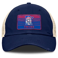 Casquette ajustable en maille Eastbound de la collection Cooperstown des Twins du Minnesota pour homme, bleu marine/naturel