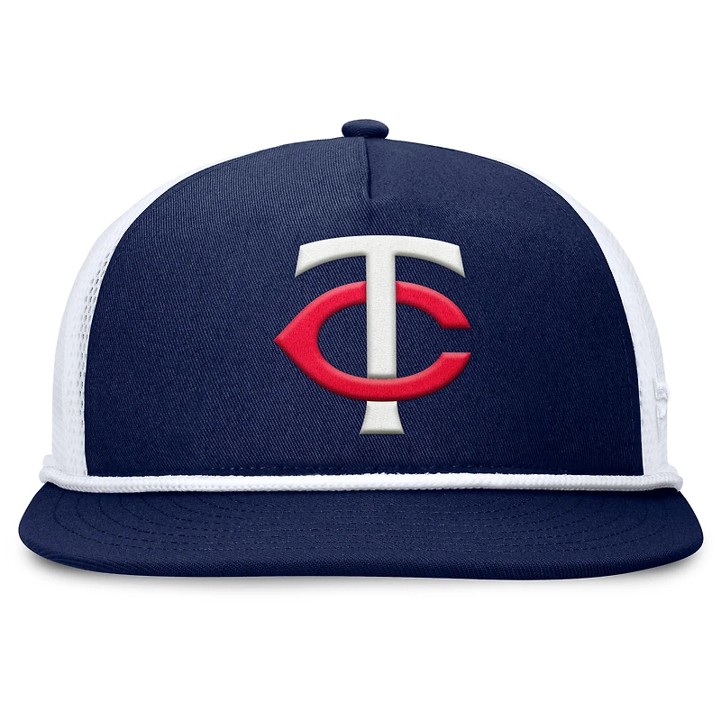 Men's Fanatics Navy/White Minnesota Twins Clubhouse Change Up Snapback Hat