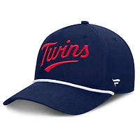 Casquette ajustable en forme de A pour hommes Fanatics Navy Minnesota Twins Clubhouse Foul Ball