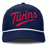 Casquette ajustable en forme de A pour hommes Fanatics Navy Minnesota Twins Clubhouse Foul Ball