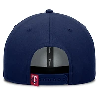 Casquette ajustable en forme de A pour hommes Fanatics Navy Minnesota Twins Clubhouse Foul Ball