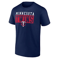 T-shirt dur à battre Fanatics Navy Minnesota Twins pour hommes