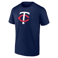 T-shirt homme Fanatics bleu marine avec logo des Minnesota Twins
