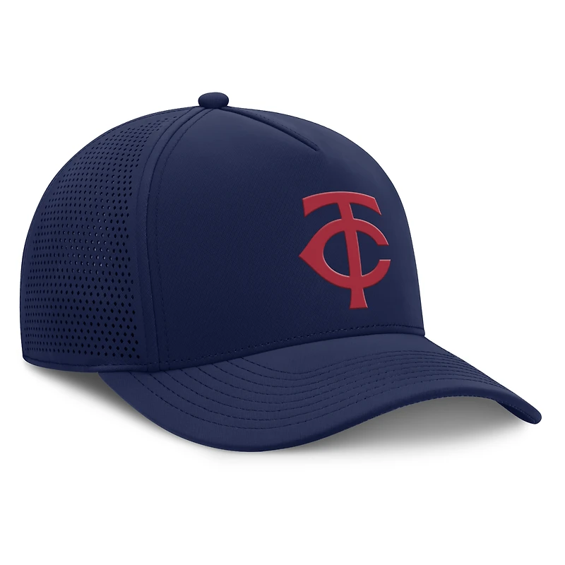 Casquette ajustable perforée bleu marine Minnesota Twins pour homme de Fanatics