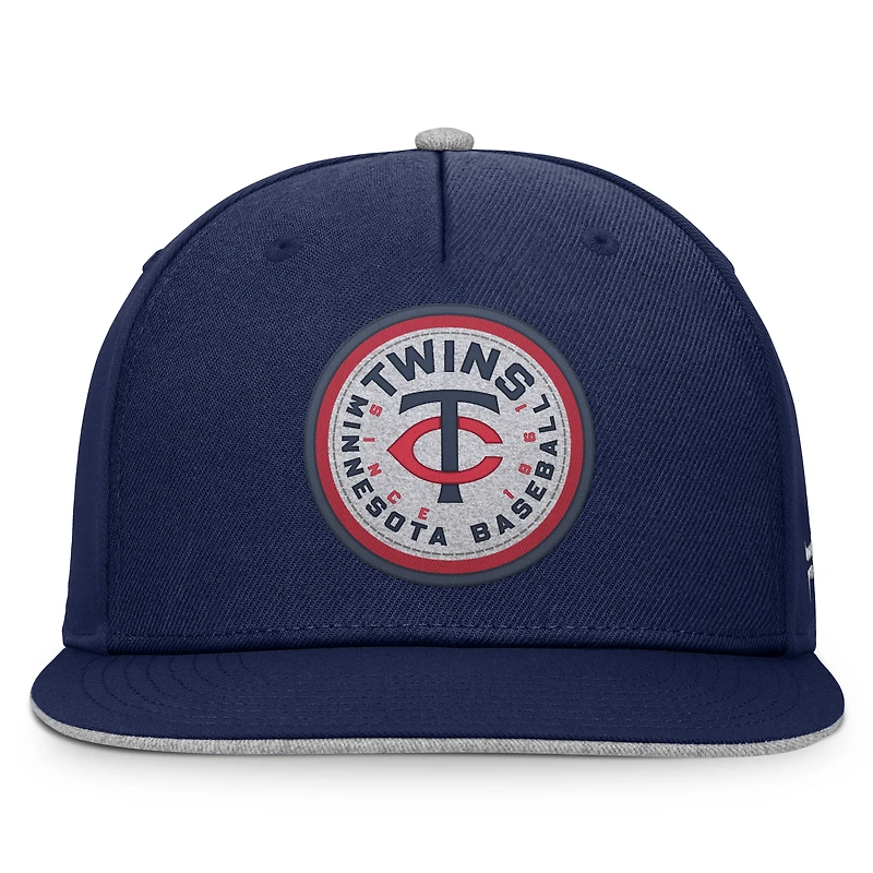 Casquette snapback Velo bleu marine Minnesota Twins pour homme de Fanatics