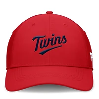 Casquette Fanatics Core Flex rouge pour homme des Twins du Minnesota