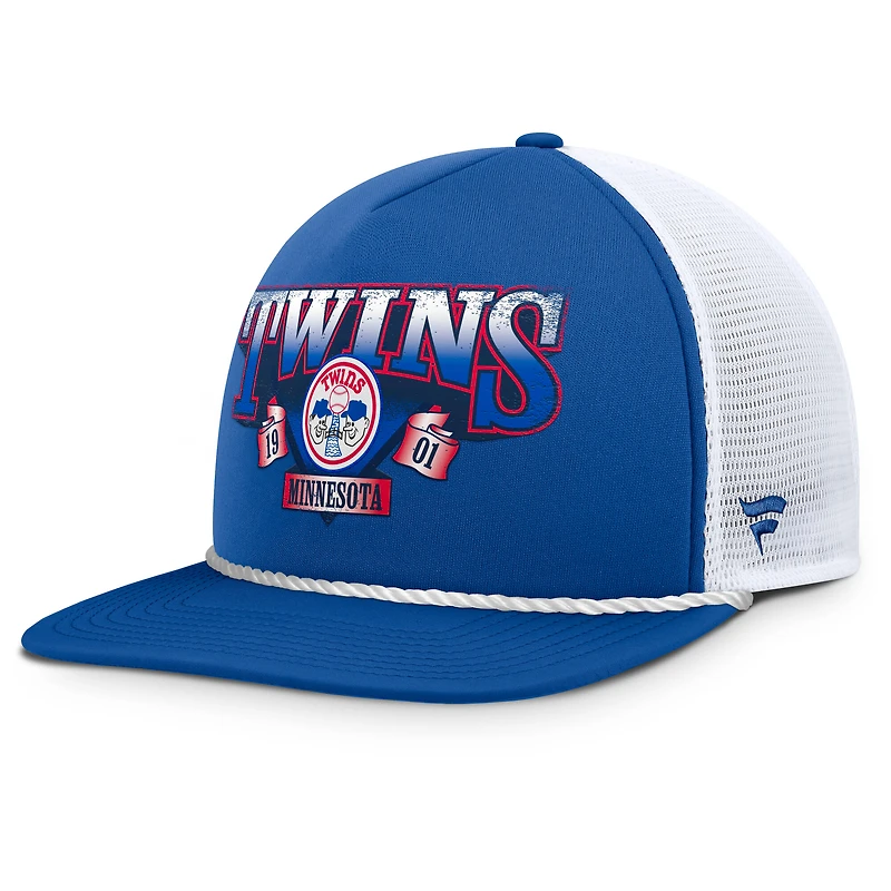Men's Fanatics Royal/White Minnesota Twins Recall Snapback Hat
