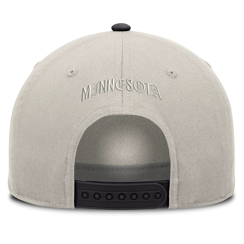 Men's Fanatics Stone/Graphite Minnesota Twins Wonder A-Frame Adjustable Hat
