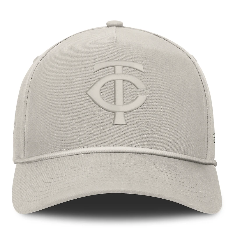 Casquette ajustable Fanatics Stone Minnesota Twins Undertone A-Frame pour homme