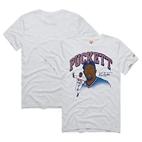 T-shirt graphique tri-blend pour homme, hommage à Kirby Puckett Ash, joueur des Twins du Minnesota