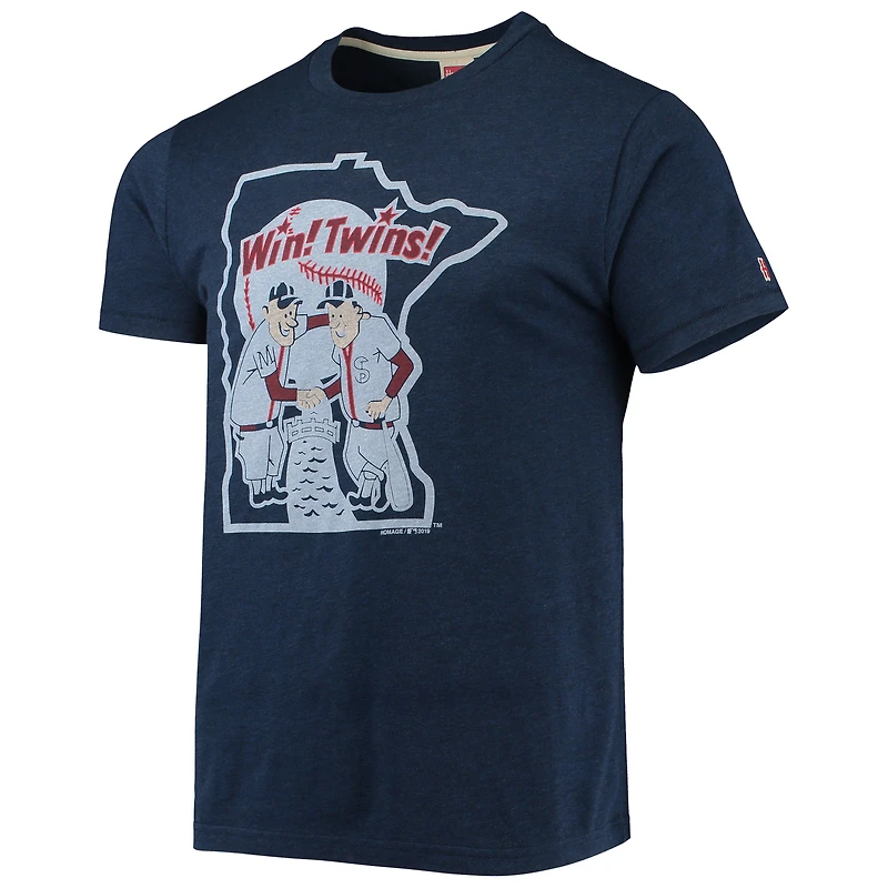 HMG TWINS MARINE LOGO DESSINÉ À LA MAIN - TEE 22 TEEMENPFM