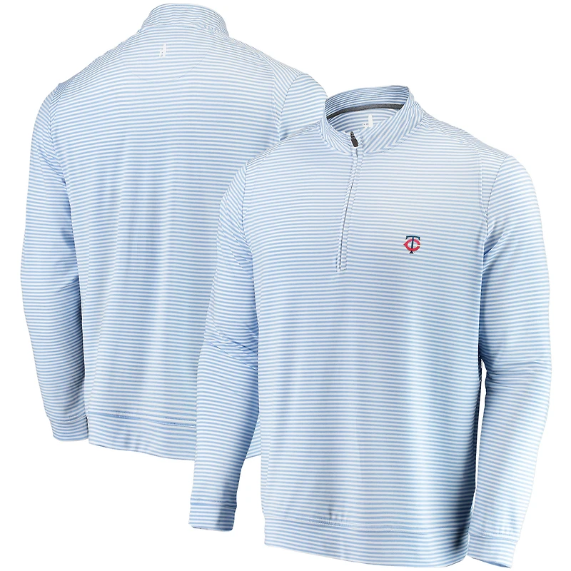 Men's johnnie-O Light Blue Minnesota Twins Turn Quarter-Zip Jacket