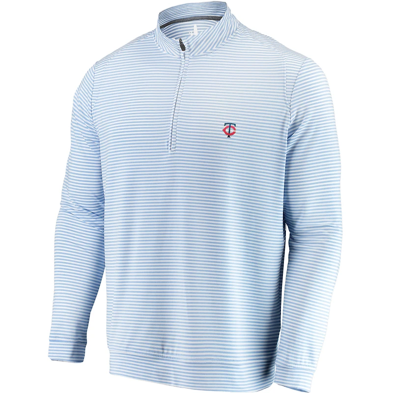 Men's johnnie-O Light Blue Minnesota Twins Turn Quarter-Zip Jacket