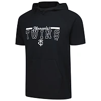 Men's Levelwear Black Minnesota Twins Phase Vanguard Hoodie T-Shirt