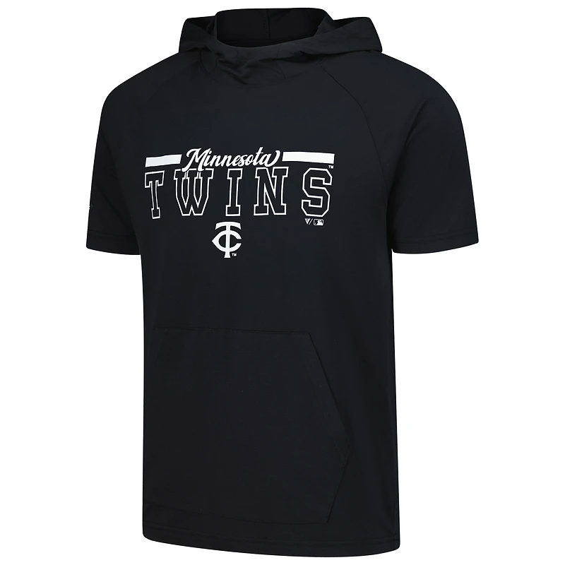 T-shirt à capuche noir Phase Vanguard des Twins du Minnesota pour homme