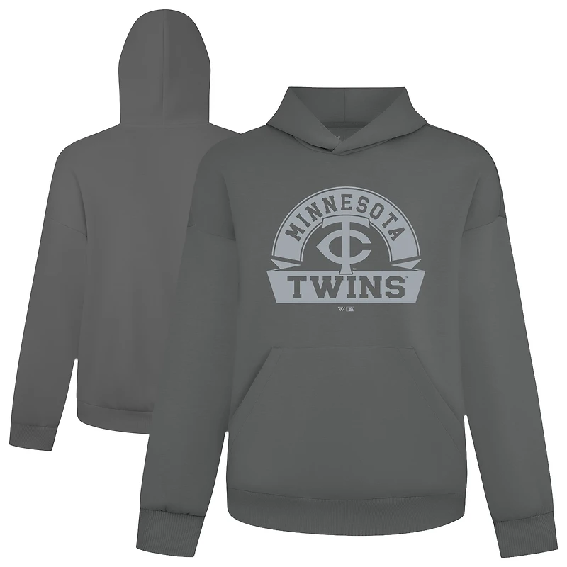 Sweat à capuche gris Luxe Signature Banner Arch pour homme, motif Twins du Minnesota