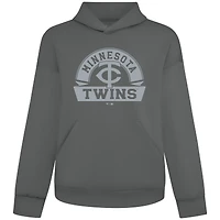 Men's Levelwear Gray Minnesota Twins Luxe Signature Banner Arch Pullover Hoodie