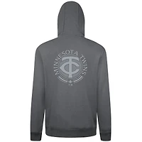 Men's Levelwear Gray Minnesota Twins Podium Valiant Pullover Hoodie