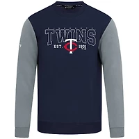Sweat-shirt bleu marine Levelwear pour homme, imprimé Accolade Ultimate Textbook des Twins du Minnesota