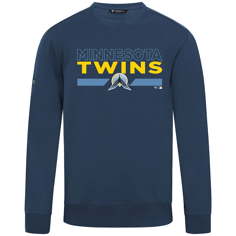 Men's Levelwear Navy Minnesota Twins City Connect Zane No Hitter Sweatshirt