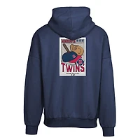 Sweat à capuche bleu marine Minnesota Twins Contact Pro Card pour homme Levelwear
