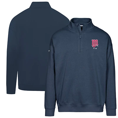 Sweat-shirt zippé Murray bleu marine pour homme de la collection Cooperstown des Twins du Minnesota Levelwear