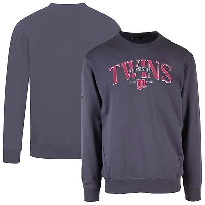 Men's Levelwear Navy Minnesota Twins Cooperstown Collection Zane Vintage Pullover Sweatshirt