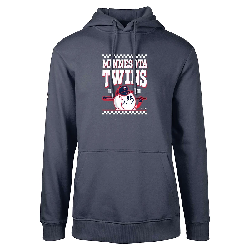 Sweat à capuche inaugural pour homme Levelwear bleu marine Minnesota Twins Podium