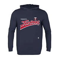 Men's Levelwear Navy Minnesota Twins Relay Vintage Team 2.0 Pullover Hoodie