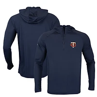 Men's Levelwear Navy Minnesota Twins Zander Insignia Core Quarter-Zip Pullover Hoodie