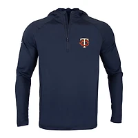 Sweat à capuche zippé Levelwear Navy Minnesota Twins Zander Insignia Core pour homme
