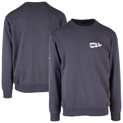 Men's Levelwear  Navy Minnesota Twins Zane Rafters Pullover Sweatshirt