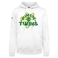 Men's Levelwear  White Minnesota Twins St. Patrick's Day Podium Shamrock Pullover Hoodie