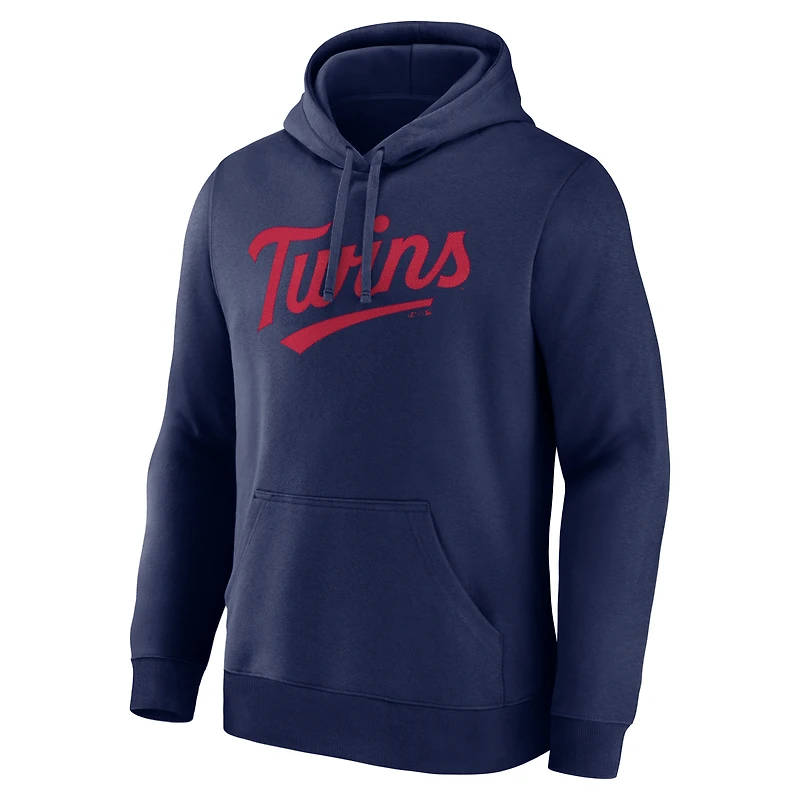 Sweat à capuche homme bleu marine avec logo Minnesota Twins