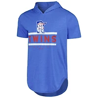 T-shirt à capuche tri-mélangé Majestic Threads Royal Minnesota Twins pour hommes
