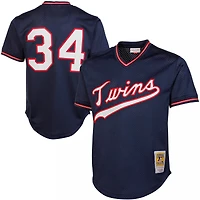 Maillot d'entraînement au bâton en maille Mitchell & Ness Kirby Puckett pour hommes des Twins du Minnesota 1985 authentique de la collection Cooperstown