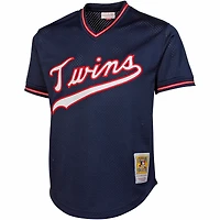 Maillot d'entraînement au bâton en maille Mitchell & Ness Kirby Puckett pour hommes des Twins du Minnesota 1985 authentique de la collection Cooperstown