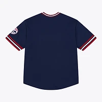 T-shirt Mitchell & Ness bleu marine Minnesota Twins Wild Pitch Ringer pour homme