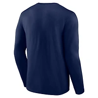 Men's  Navy Minnesota Twins Heart & Soul Long Sleeve T-Shirt