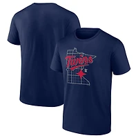 T-shirt bleu marine pour homme, fierté locale des Twins du Minnesota
