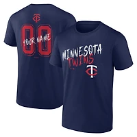 Men's Navy Minnesota Twins  Hustle Personalized Name & Number T-Shirt