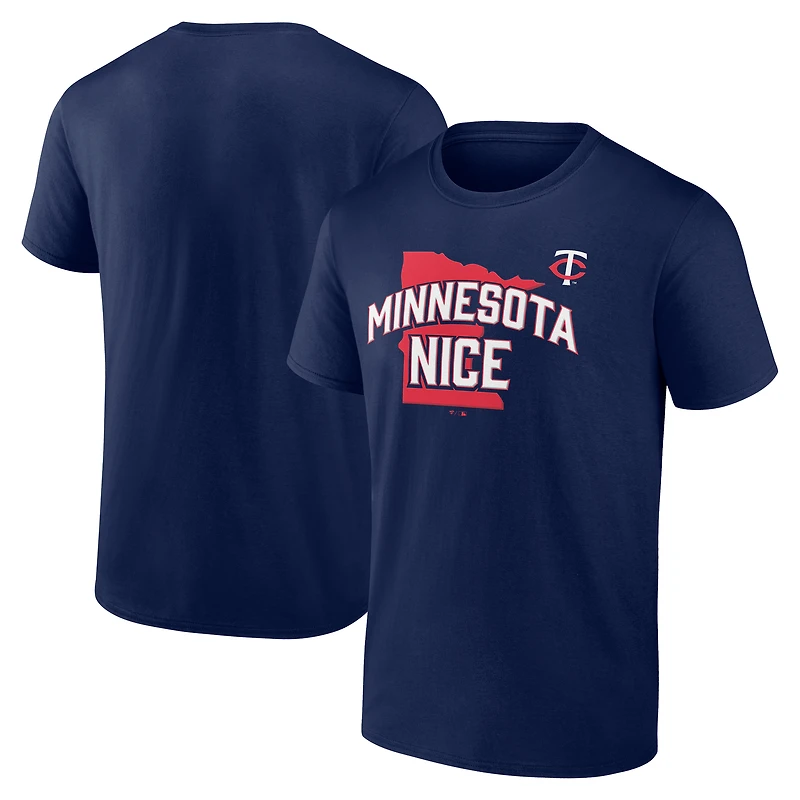 Men's  Navy Minnesota Twins Nice T-Shirt