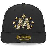 Men's New Era  Black Minnesota Twins 2024 Armed Forces Day Low Profile 59FIFTY Fitted Hat
