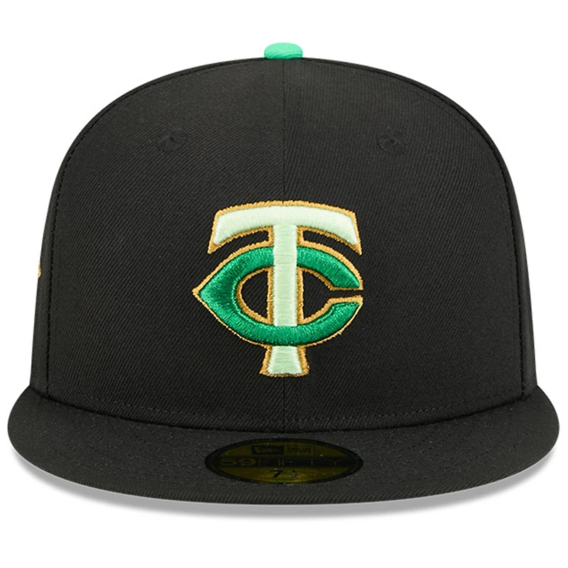 Men's New Era  Black Minnesota Twins 2026 St. Patrick's Day 59FIFTY Fitted Hat