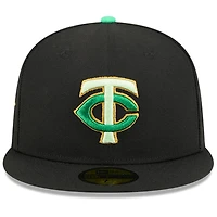 Men's New Era  Black Minnesota Twins 2026 St. Patrick's Day 59FIFTY Fitted Hat