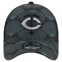Men's New Era  Black Minnesota Twins 9FORTY A-Frame Trucker Adjustable Hat