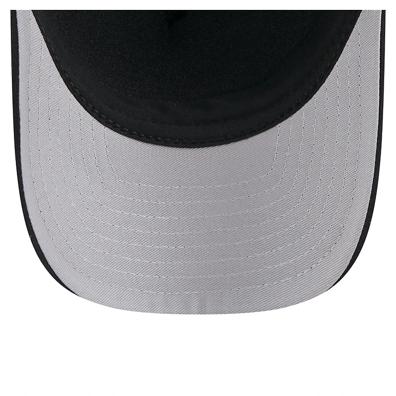 Men's New Era Black Minnesota Twins City Initial 9FORTY A-Frame M-Crown Adjustable Trucker Hat