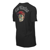 T-shirt noir New Era pour homme avec motif Sugar Skulls des Twins du Minnesota