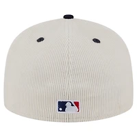Men's New Era Cream/Navy Minnesota Twins Two-Tone Corduroy 59FIFTY Fitted Hat