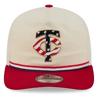 Men's New Era Cream/Red Minnesota Twins USA 250 Fourth of July 19TWENTY Adjustable Hat